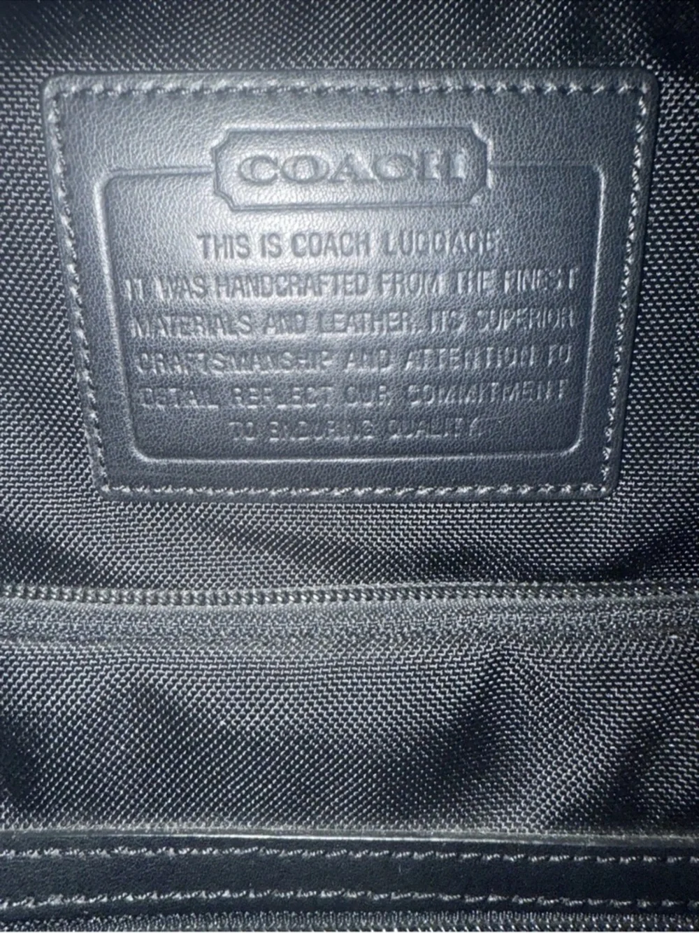 Coach Ballistic Nylon carry on spinner